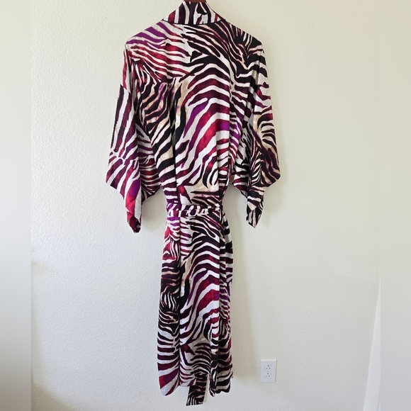 NATORI Kuma Long Robe Length  52" Bathrobe Kimono Sleeve Plus Size 2X - Picture 11 of 14